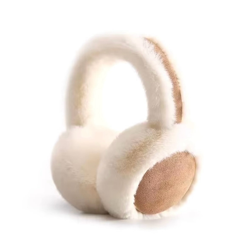 Luxurious Cream And Tan Earmuffs